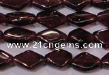 CGA388 15 inches 5*7mm diamond natural red garnet beads wholesale