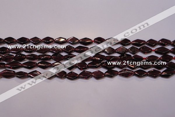 CGA388 15 inches 5*7mm diamond natural red garnet beads wholesale