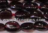 CGA396 15 inches 5*7mm oval natural red garnet beads wholesale