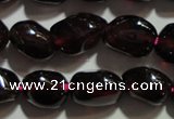 CGA416 15.5 inches 5*6mm nuggets natural red garnet beads wholesale