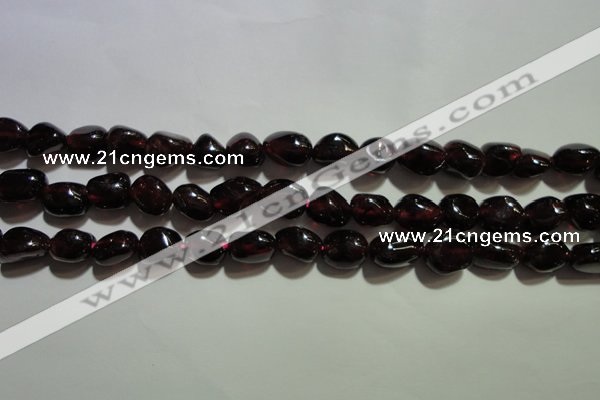 CGA416 15.5 inches 5*6mm nuggets natural red garnet beads wholesale