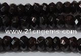 CGA458 15.5 inches 4*6mm faceted rondelle natural red garnet beads