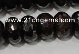 CGA461 15.5 inches 8*12mm faceted rondelle natural red garnet beads