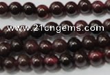 CGA464 15.5 inches 3mm round natural red garnet beads wholesale