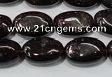 CGA470 15.5 inches 8*12mm oval natural red garnet beads