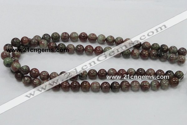 CGA50 15.5 inches 10mm round red green garnet gemstone beads