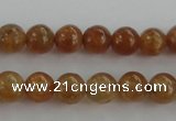 CGA501 15.5 inches 4mm round A grade yellow red garnet beads