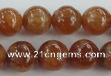 CGA503 15.5 inches 8mm round A grade yellow red garnet beads