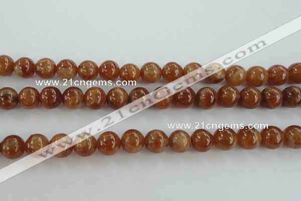 CGA503 15.5 inches 8mm round A grade yellow red garnet beads