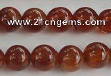 CGA511 15.5 inches 6mm round AA grade yellow red garnet beads