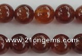 CGA512 15.5 inches 8mm round AA grade yellow red garnet beads