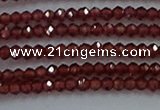 CGA515 15.5 inches 2*2.5mm faceted rondelle red garnet beads