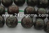 CGA552 15.5 inches 8mm round red green garnet gemstone beads