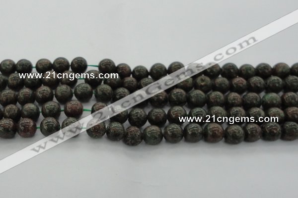 CGA552 15.5 inches 8mm round red green garnet gemstone beads