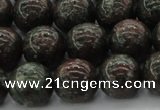 CGA553 15.5 inches 10mm round red green garnet gemstone beads