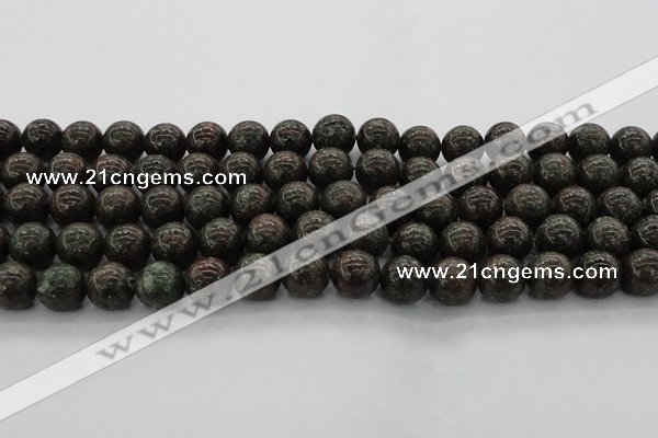 CGA553 15.5 inches 10mm round red green garnet gemstone beads