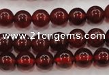 CGA601 15.5 inches 6mm A grade round natural orange garnet beads