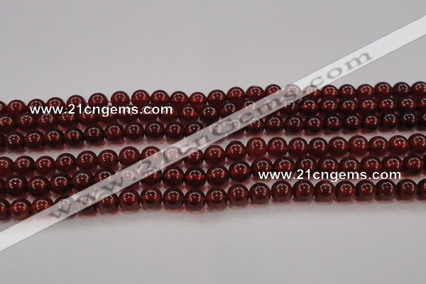 CGA608 15.5 inches 7mm AA grade round natural orange garnet beads