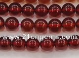 CGA611 15.5 inches 6mm AAA grade round natural orange garnet beads