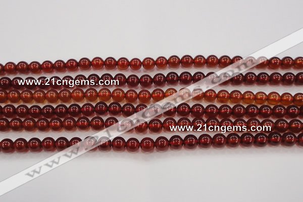 CGA611 15.5 inches 6mm AAA grade round natural orange garnet beads