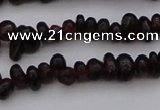 CGA652 15.5 inches 4*6mm nuggets red garnet gemstone beads