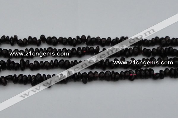 CGA653 15.5 inches 5*8mm nuggets red garnet gemstone beads