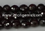 CGA662 15.5 inches 6mm faceted round red garnet beads wholesale