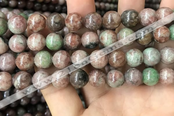 CGA687 15.5 inches 12mm round kashgar garnet beads wholesale