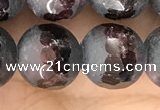 CGA692 15.5 inches 12mm faceted round red garnet beads