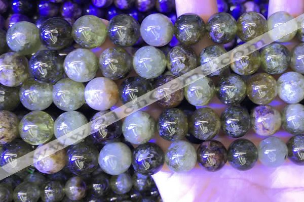 CGA703 15.5 inches 12mm round green garnet beads wholesale