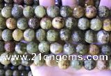 CGA708 15.5 inches 12mm faceted round green garnet beads