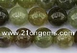 CGA711 15.5 inches 6mm round natural green garnet gemstone beads