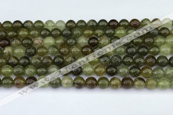 CGA711 15.5 inches 6mm round natural green garnet gemstone beads