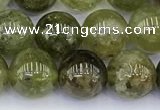 CGA712 15.5 inches 8mm round natural green garnet gemstone beads