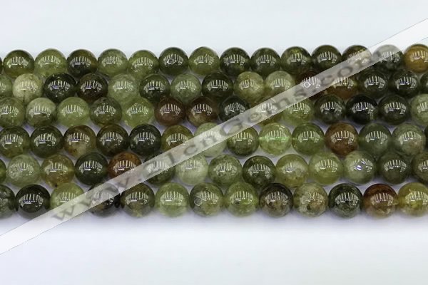 CGA712 15.5 inches 8mm round natural green garnet gemstone beads