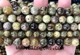 CGA869 15 inches 12mm round green garnet gemstone beads