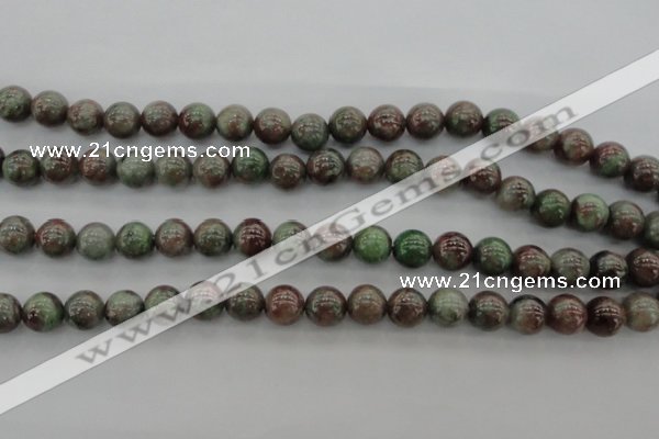 CGA88 15.5 inches 8mm round red green garnet gemstone beads