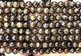 CGA881 15 inches 6mm round green garnet beads wholesale
