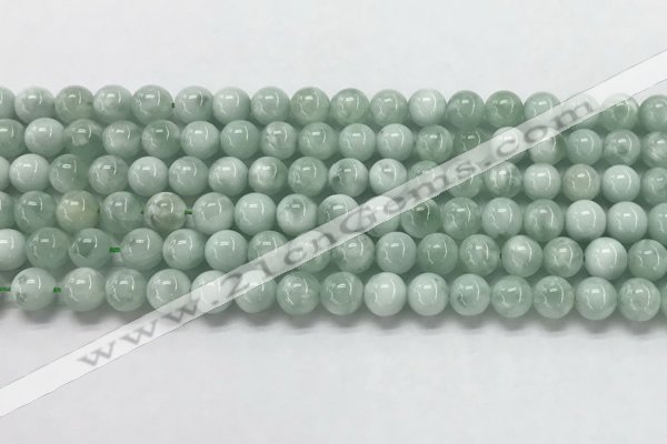 CGA900 15.5 inches 4mm round green angel skin gemstone beads