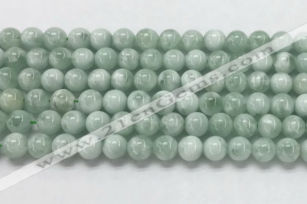 CGA902 15.5 inches 8mm round green angel skin gemstone beads