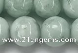 CGA904 15.5 inches 12mm round green angel skin gemstone beads