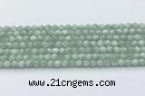 CGA910 15.5 inches 4mm faceted round green angel skin beads wholesale