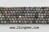 CGA920 15.5 inches 6mm faceted round blue angel skin beads wholesale