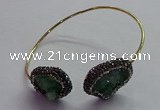 CGB1505 18*25mm - 20*28mm freeform druzy agate bangles wholesale