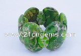 CGB151 8 inches fashion dyed imperial jasper gemstone stretchy bracelet