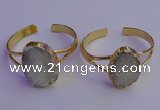 CGB2000 22*30mm - 25*30mm freeform druzy agate gemstone bangles