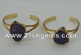 CGB2002 22*30mm - 25*30mm freeform druzy agate gemstone bangles