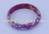 CGB205 Inner diameter 55mm fashion dyed imperial jasper gemstone bangle