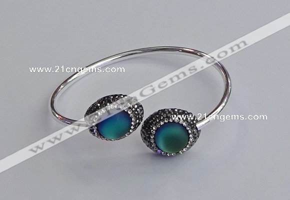 CGB2050 15*20mm oval glass bangles wholesale