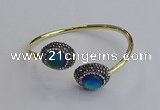 CGB2052 15*20mm oval glass bangles wholesale